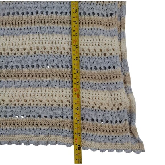 Jessica Simpson Womens Crochet Maxi Skirt With Drawstring Waist Stripes Size XS. - Picture 7 of 7